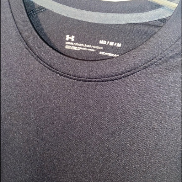 EUC black under Armour men’s heatgear short sleeve t-shirt M - Picture 2 of 4